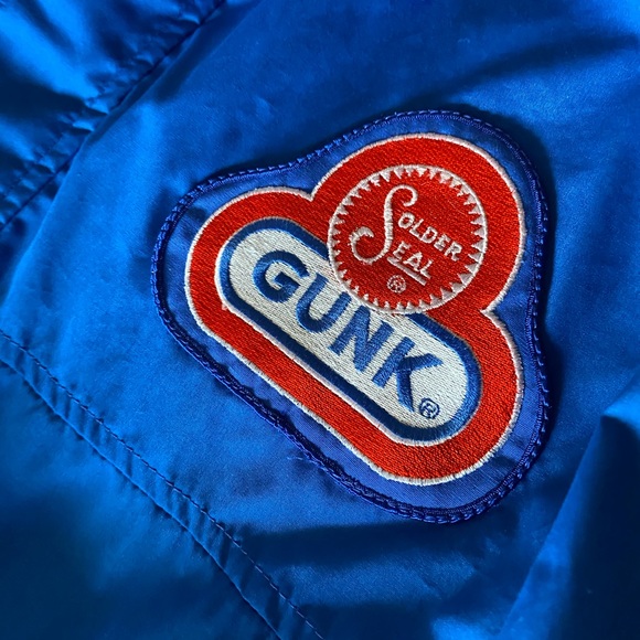 Vintage Men’s Coat Solder Seal Gunk Blue Jacket Kitsch Hipster Chic 🙌 - Picture 6 of 7